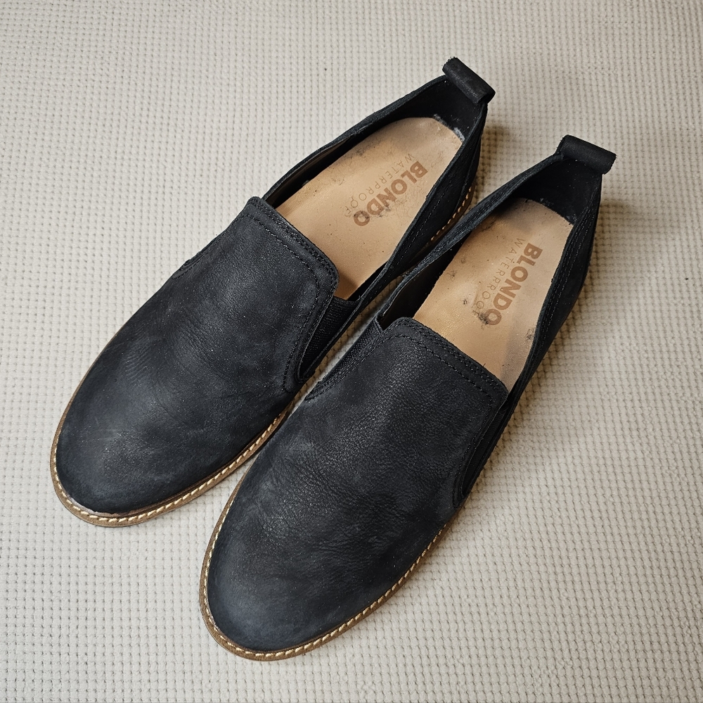 Blondo | Phoebe Black Waterproof Leather Slip On Loafer Size 10
